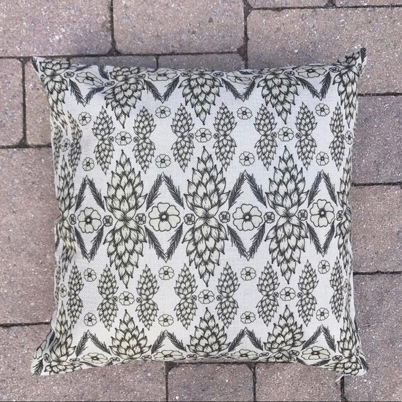 Floral 18” x 18” Decorative Pillow Cover - Picture 2 of 3